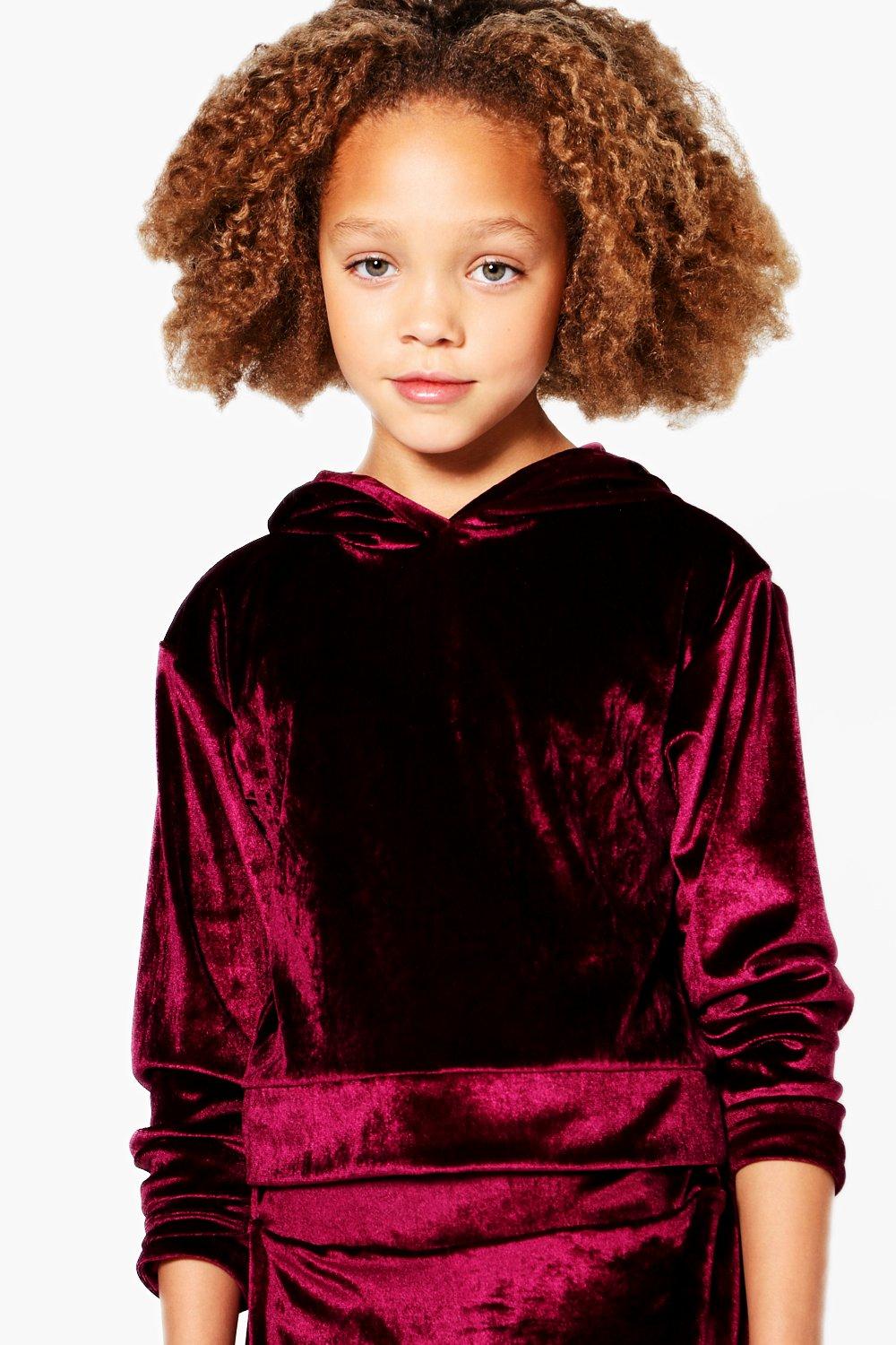 Girls Velour Jogger Set boohoo IE