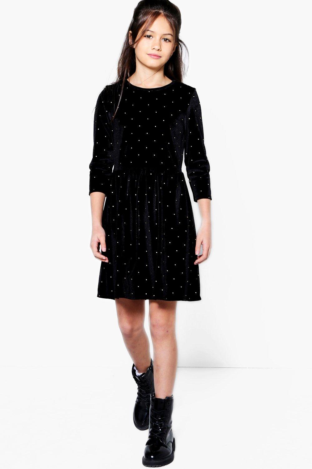 velour skater dress