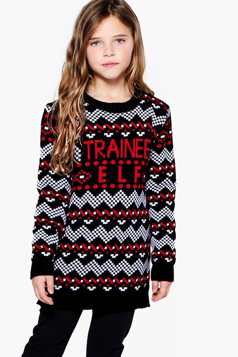 Girls Trainee Elf Knitted Dress image number 1