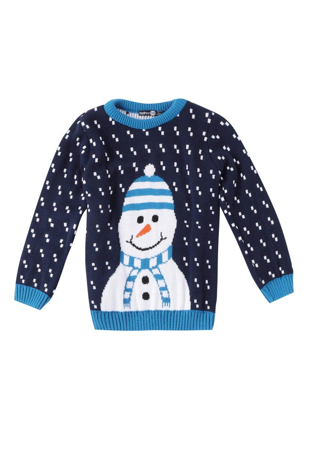 Boys snowman jumper shop