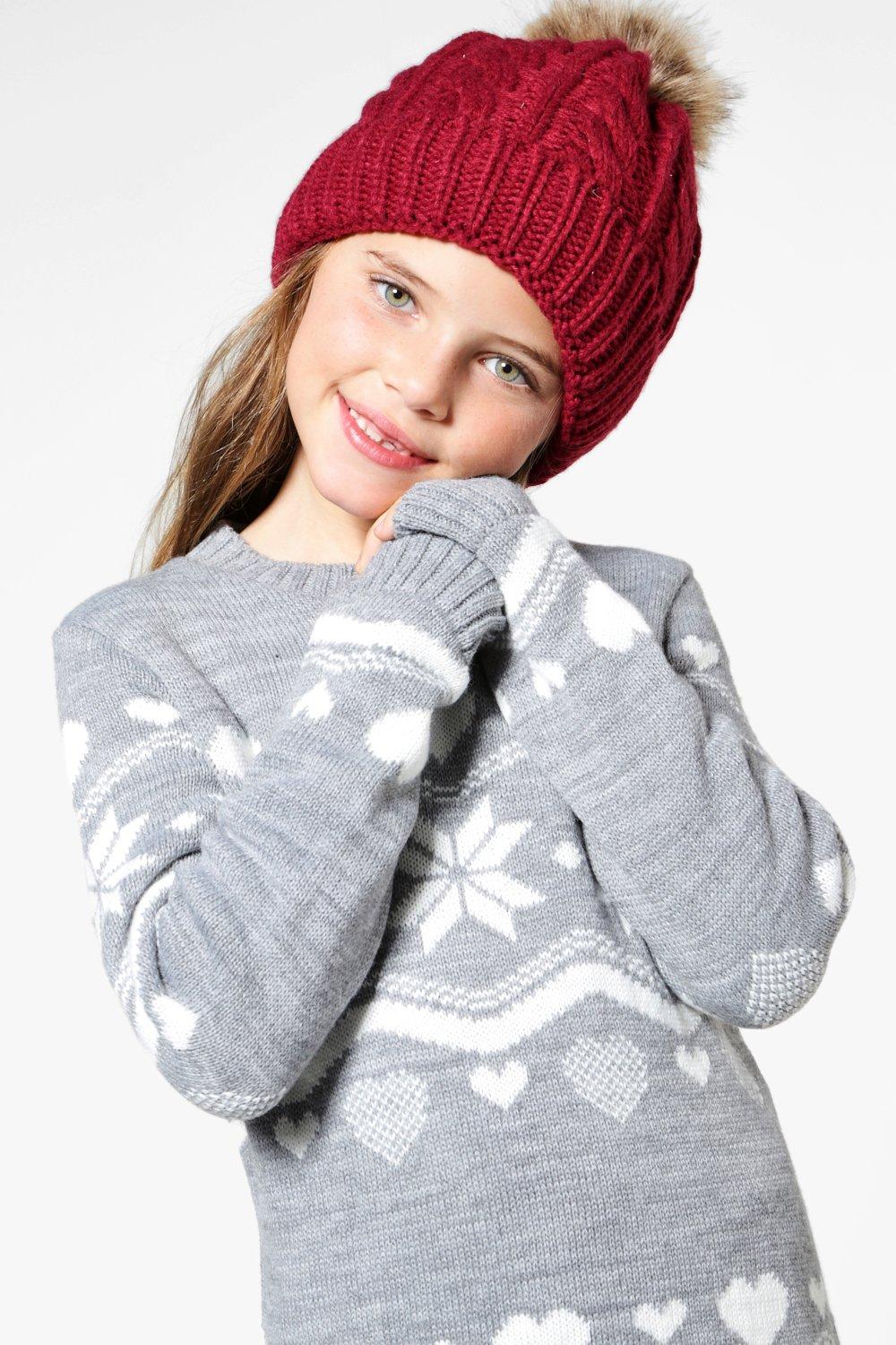 Girls Snowflake Knitted Jumper boohoo