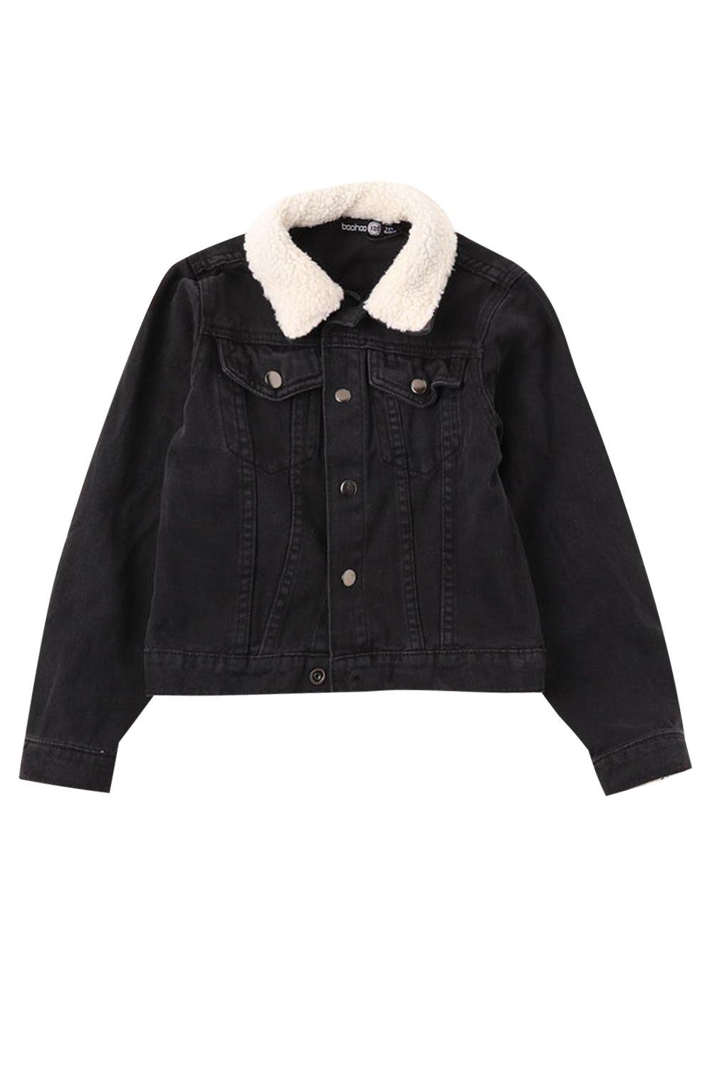 boys borg collar jacket