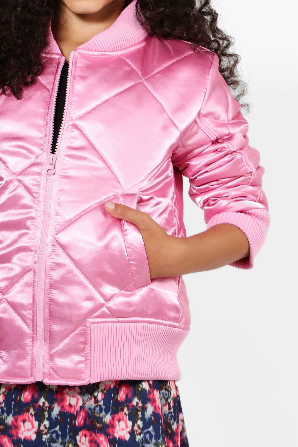 Girls pink sale satin jacket