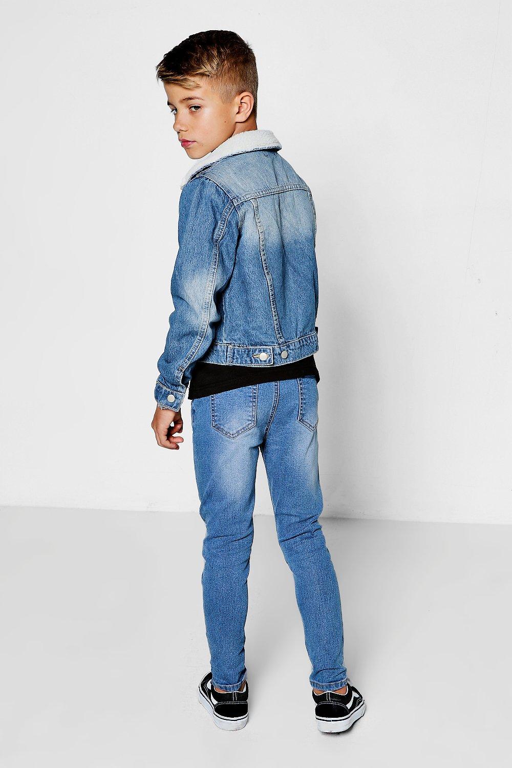 Boys skinny sale blue jeans