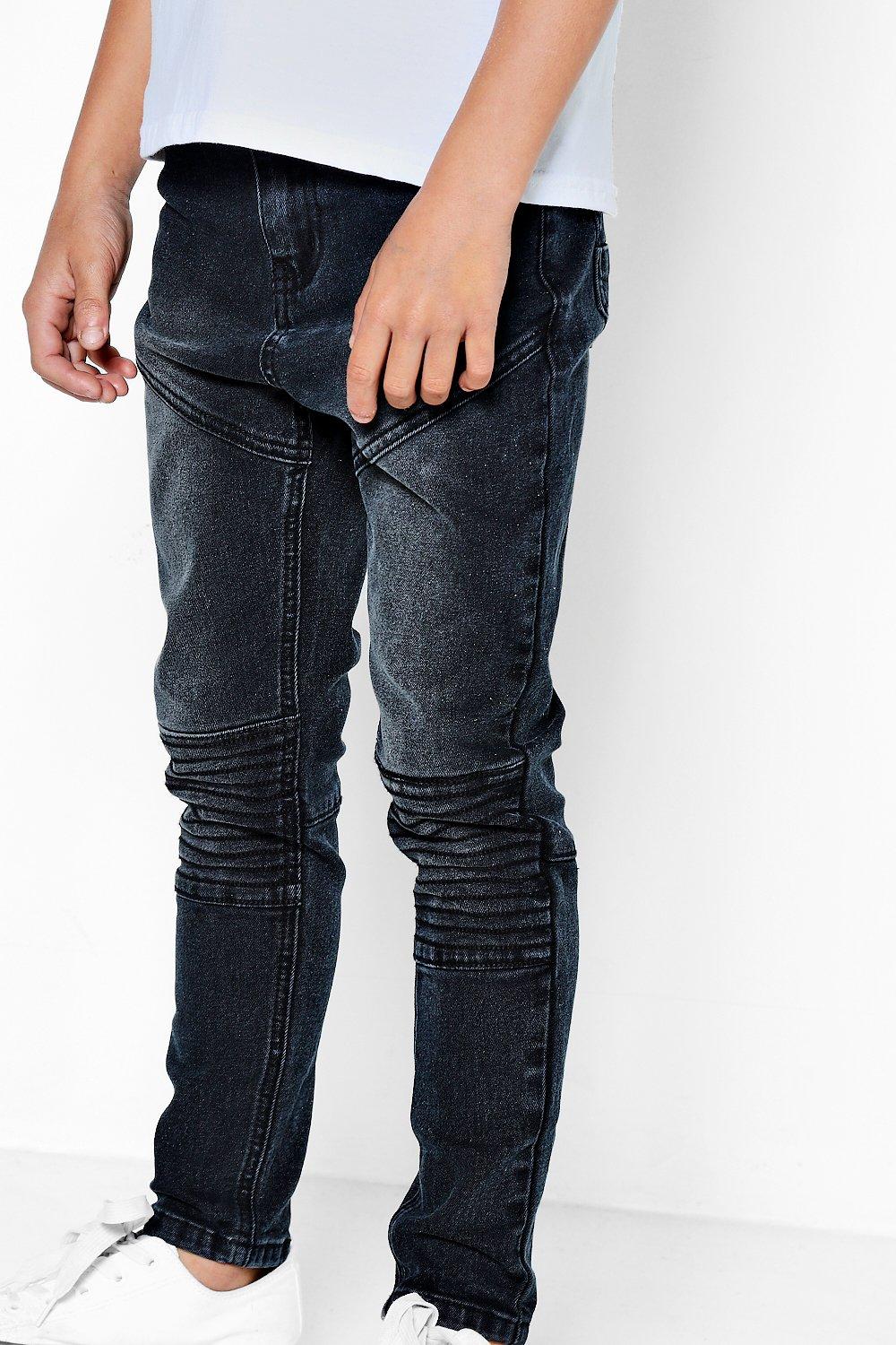 biker style skinny jeans