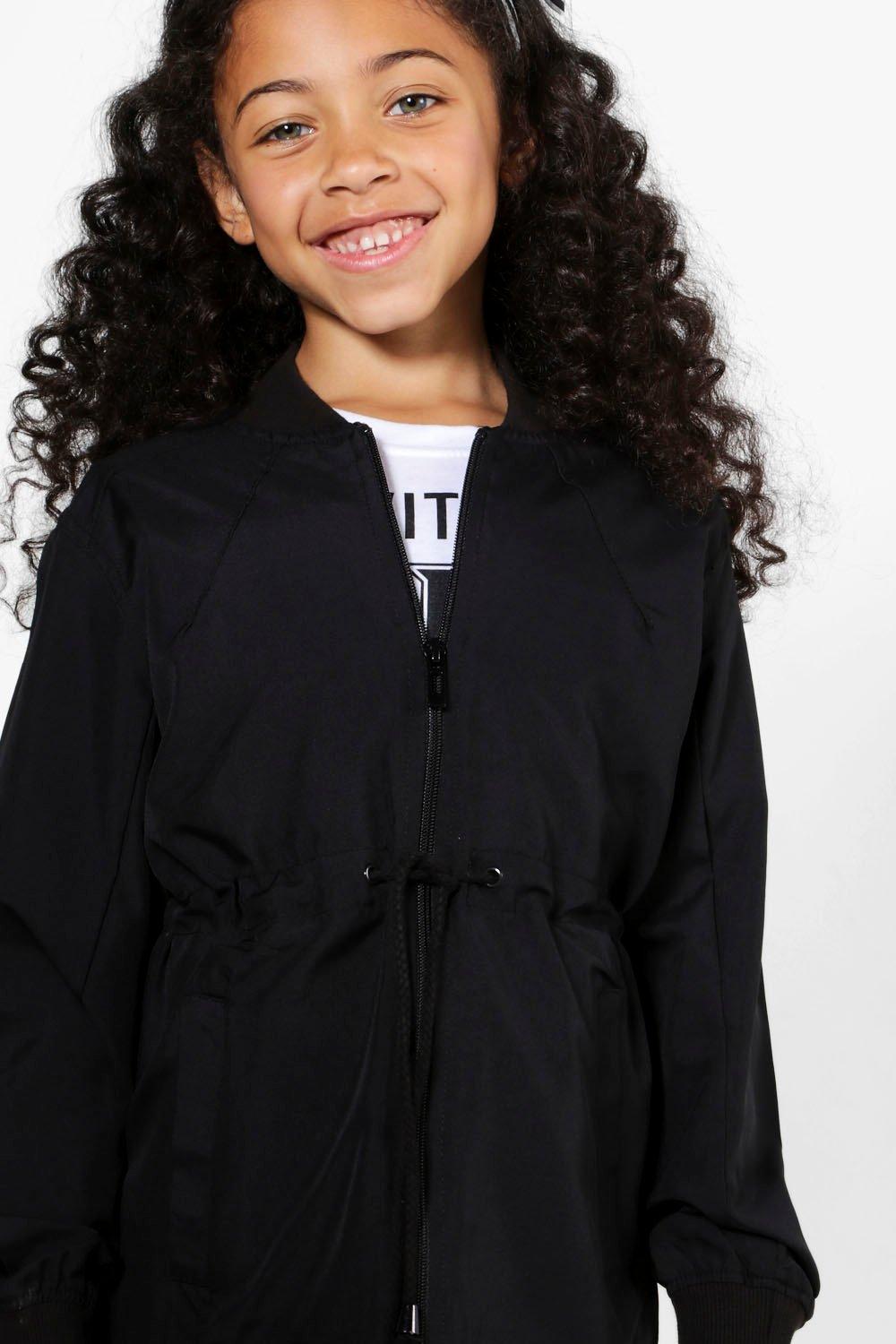 girls black lightweight jacket