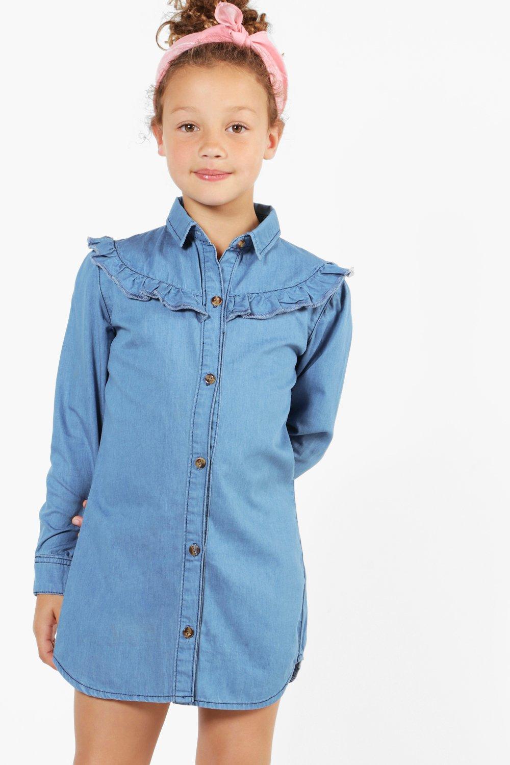 ladies denim shirt dress