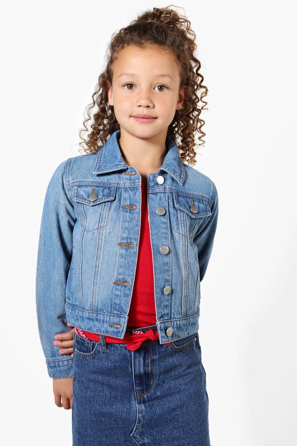 Girls denim jacket hot sale age 10