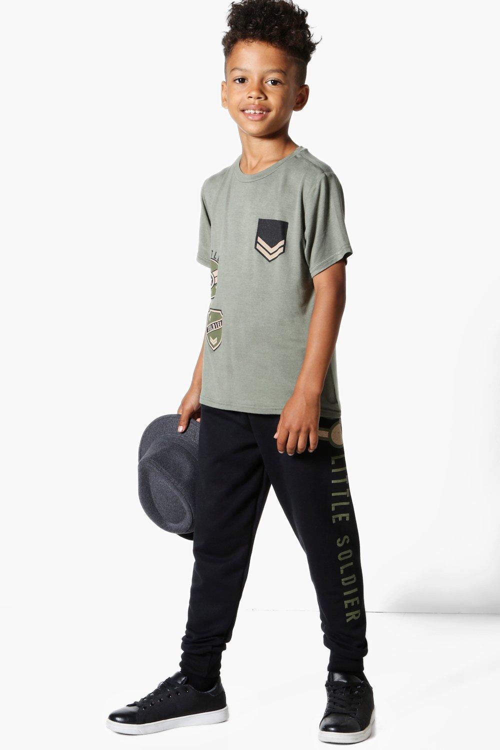boys army joggers