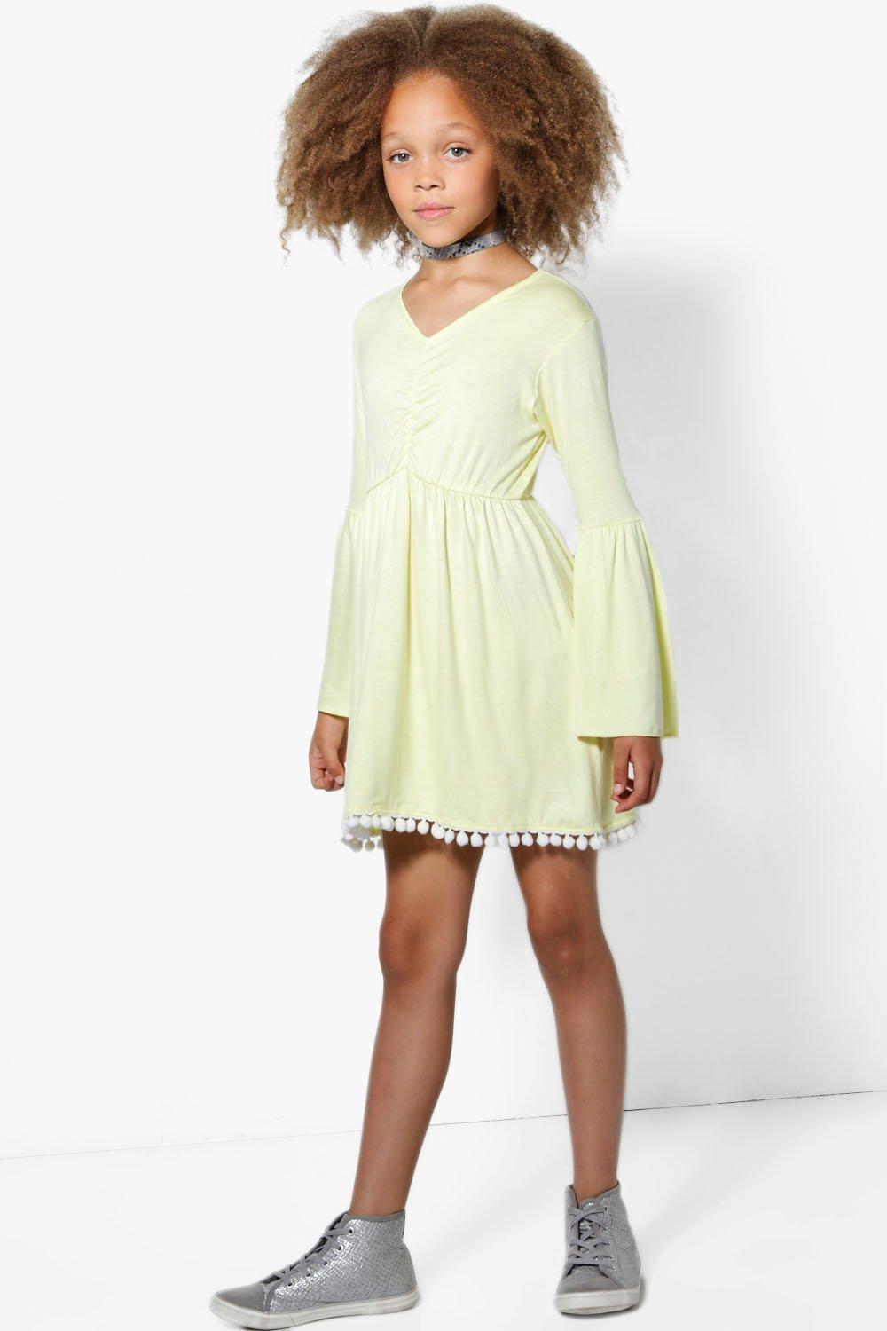 boohoo pom pom dress