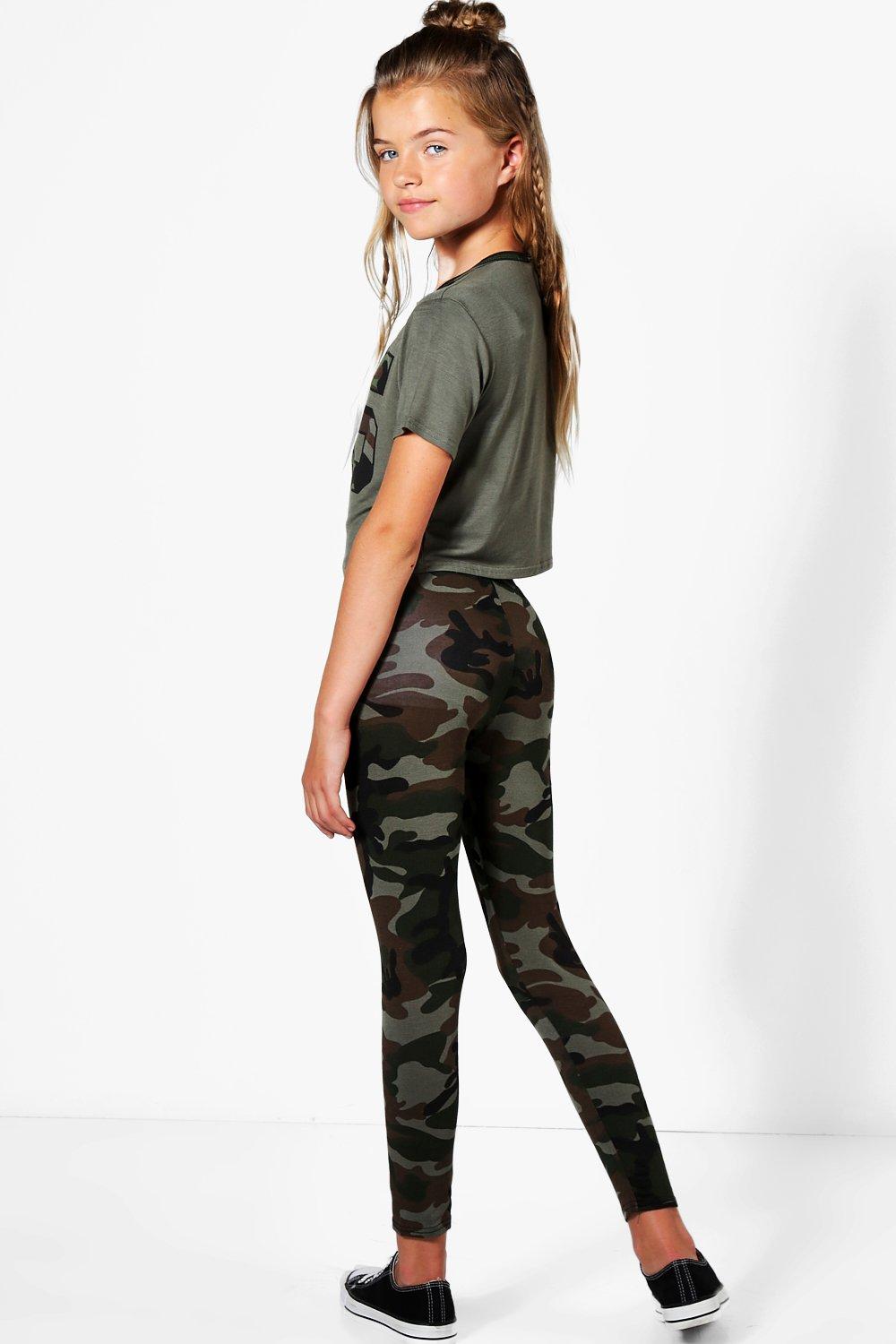 Girls Camo 96 Crop Top \u0026 Legging Active 