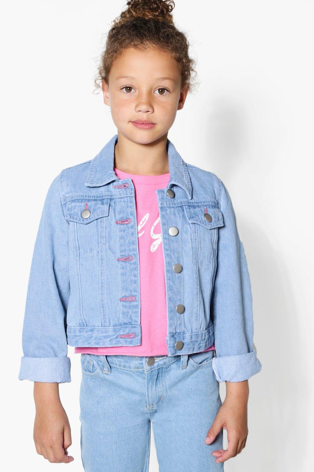 girls light blue denim jacket