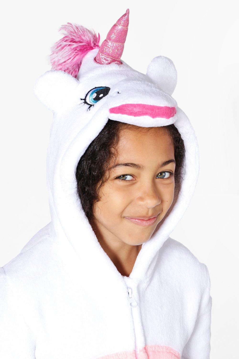 Girl in unicorn online onesie