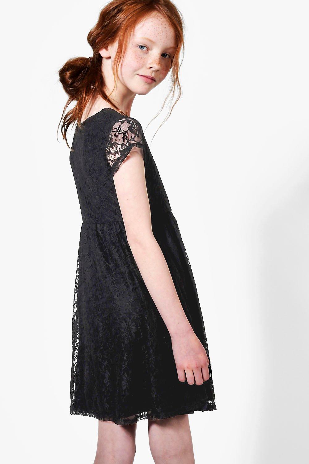 Girls lace skater outlet dress