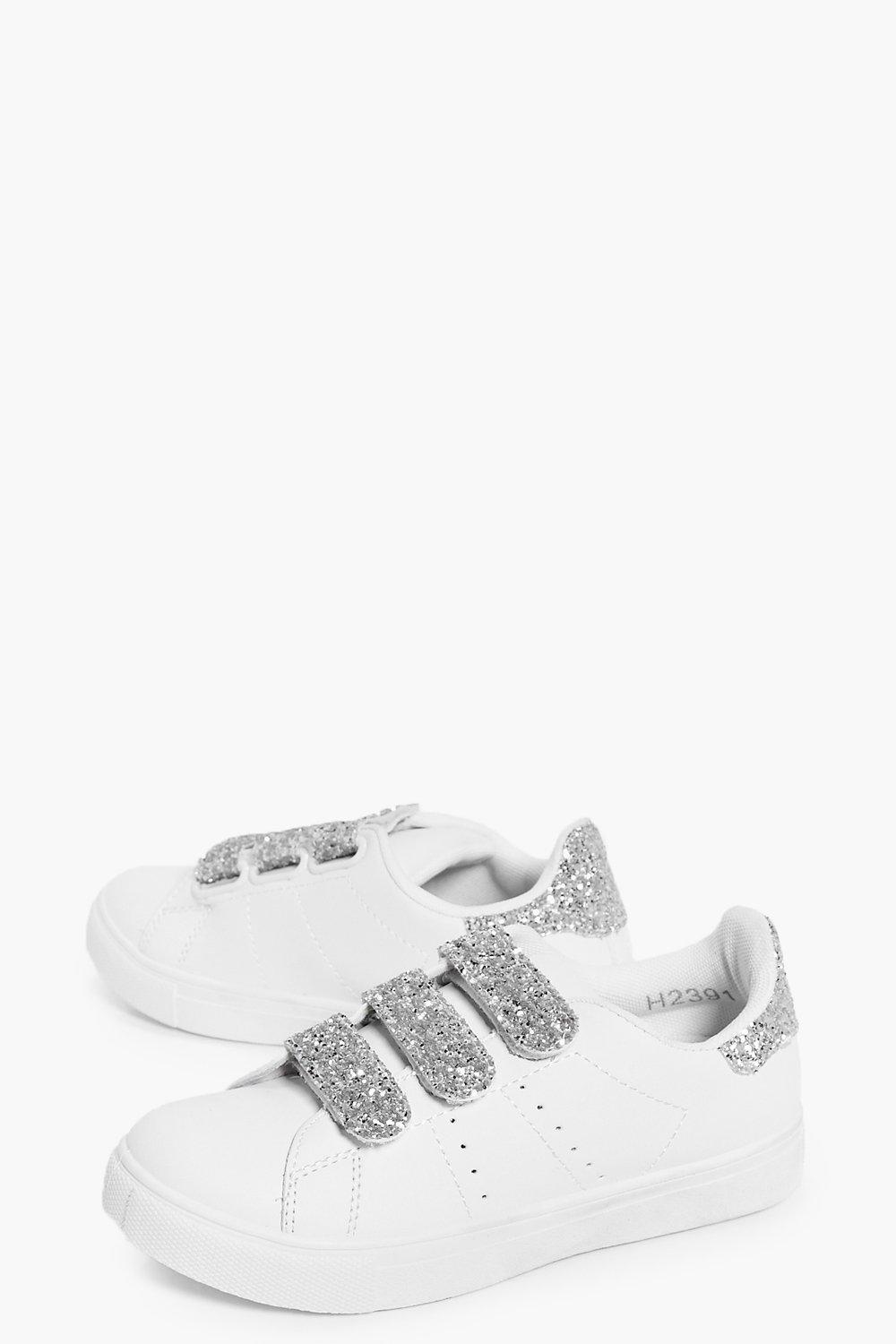 white strap trainers