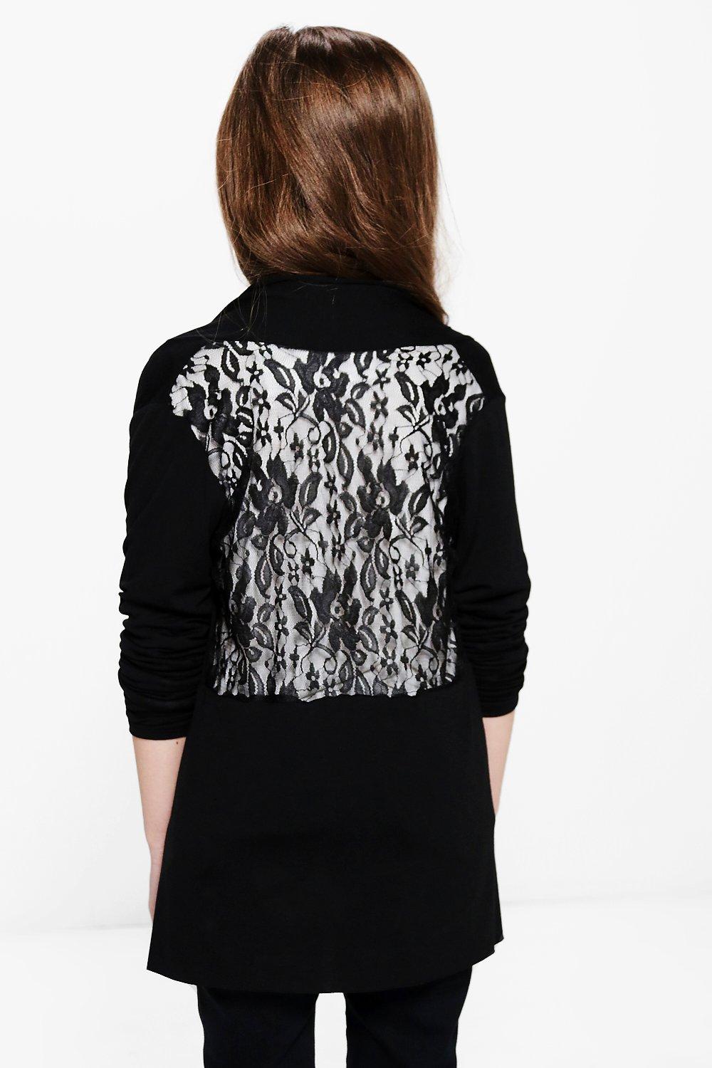 Lace waterfall cardigan hot sale