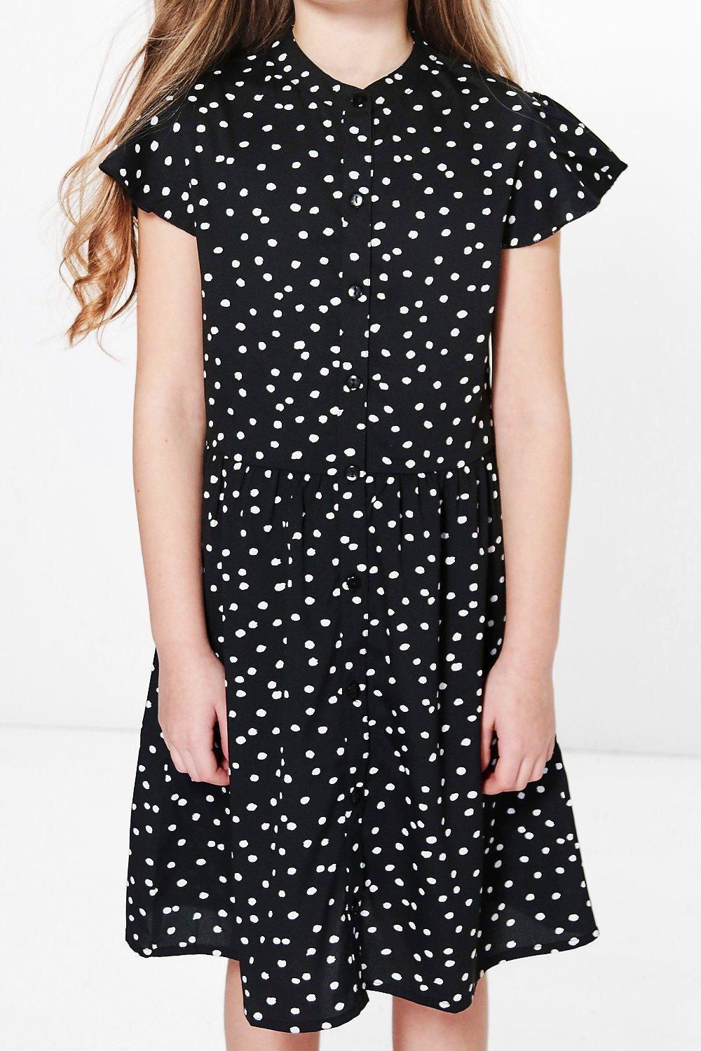 Childrens polka dot hot sale dresses uk