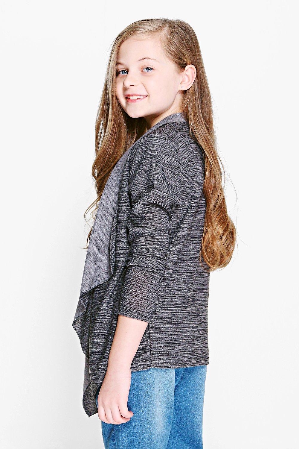 girls waterfall cardigan