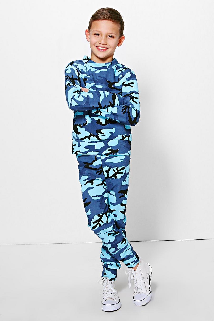 Jungen Trainingsanzug mit Camouflage-Print image number 1