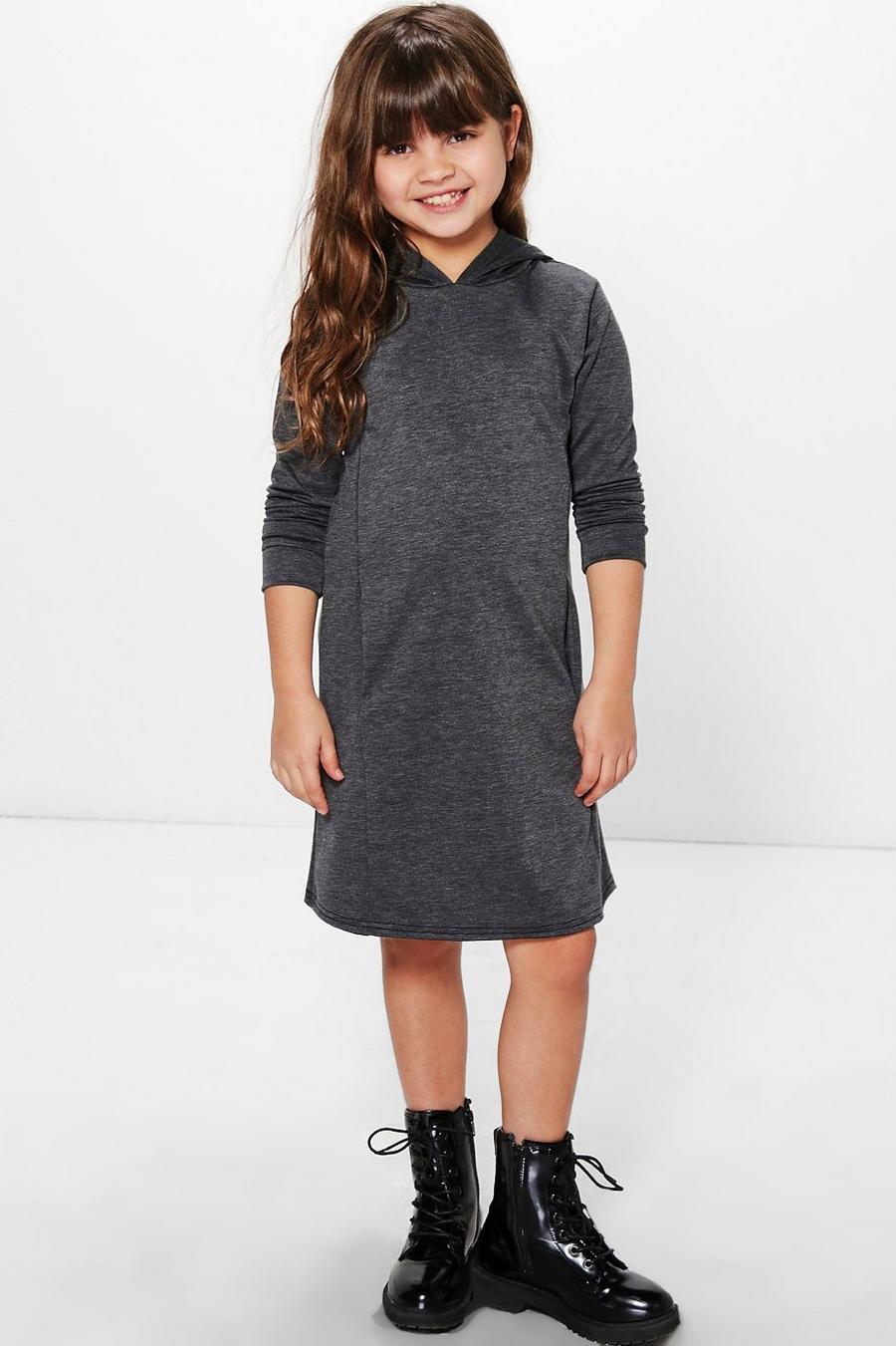 Mädchen Sweatshirt-Kleid mit Kapuze image number 1