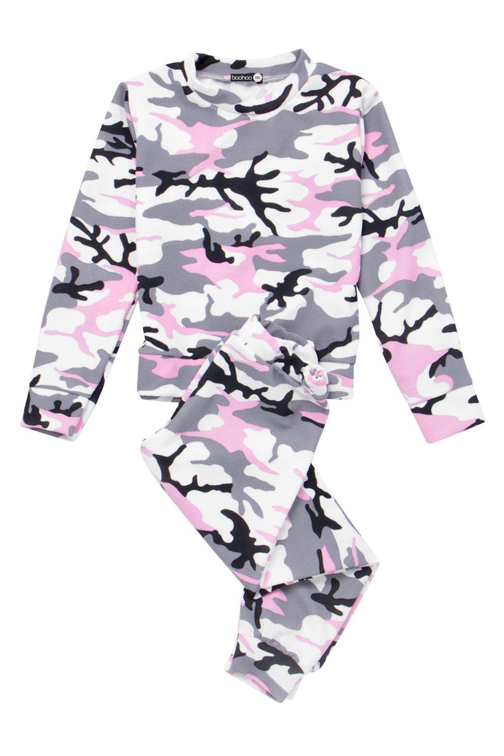 girls camo tracksuit