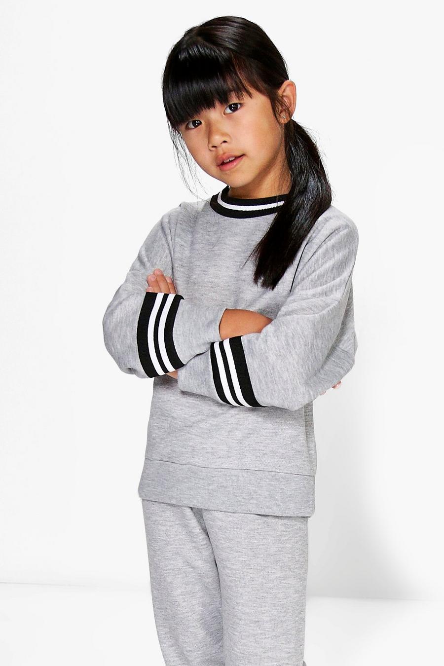 Mädchen Übergroßer, sportlicher Pullover aus Sweatshirt-Stoff image number 1