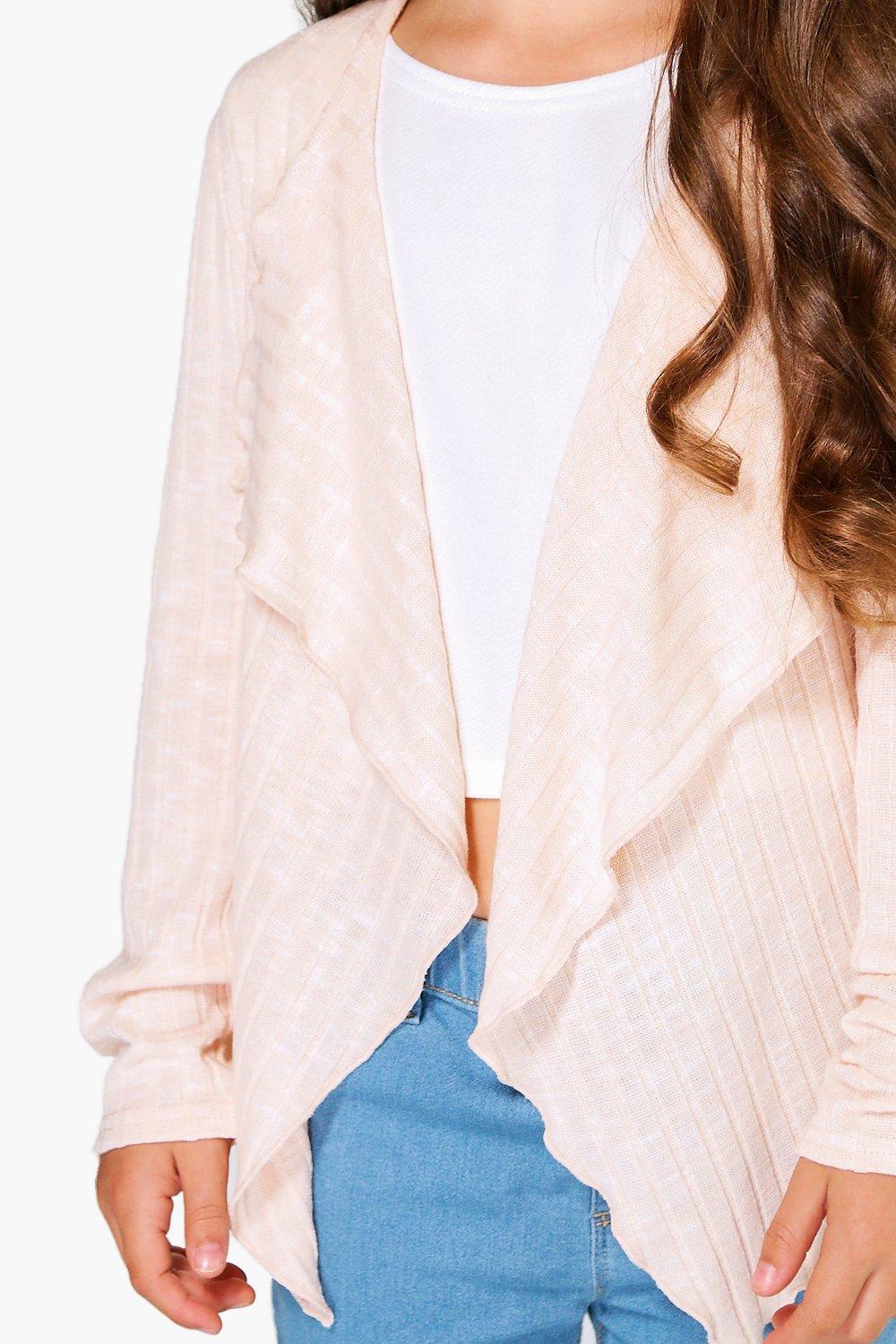 blush waterfall cardigan