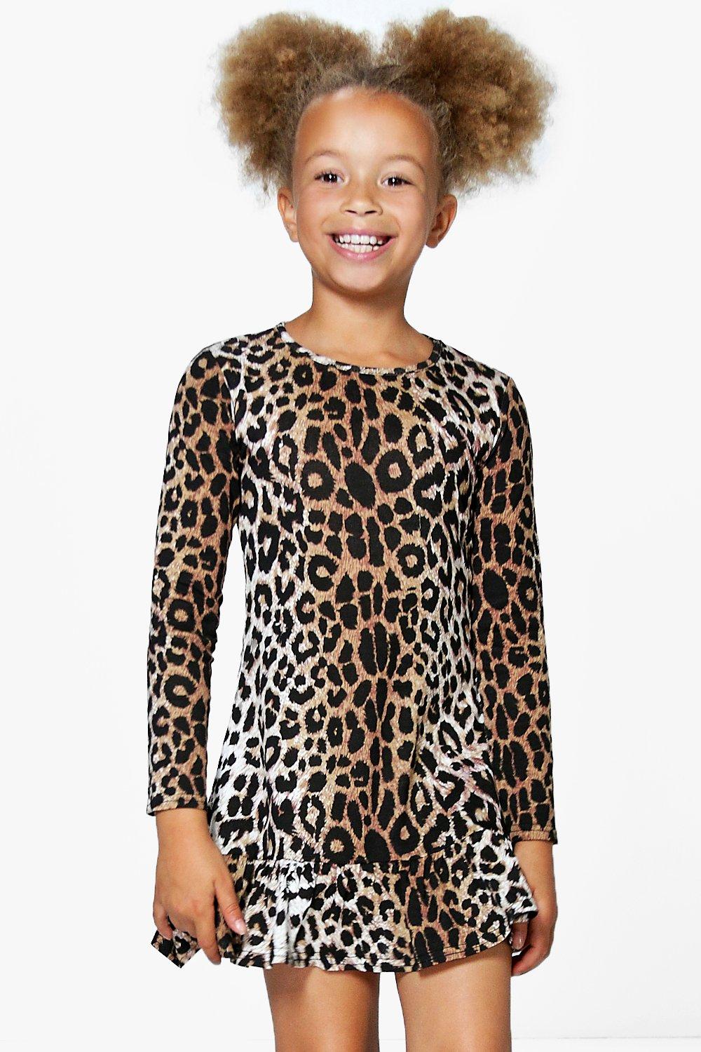 girls animal print dress