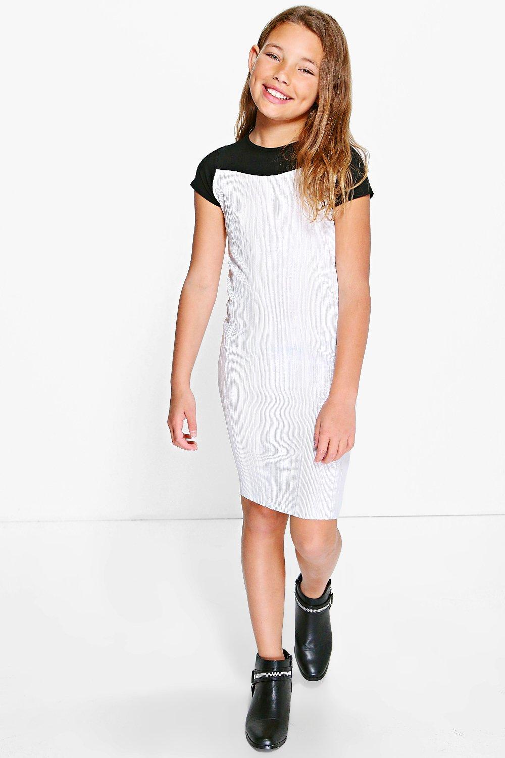 metallic t shirt dress