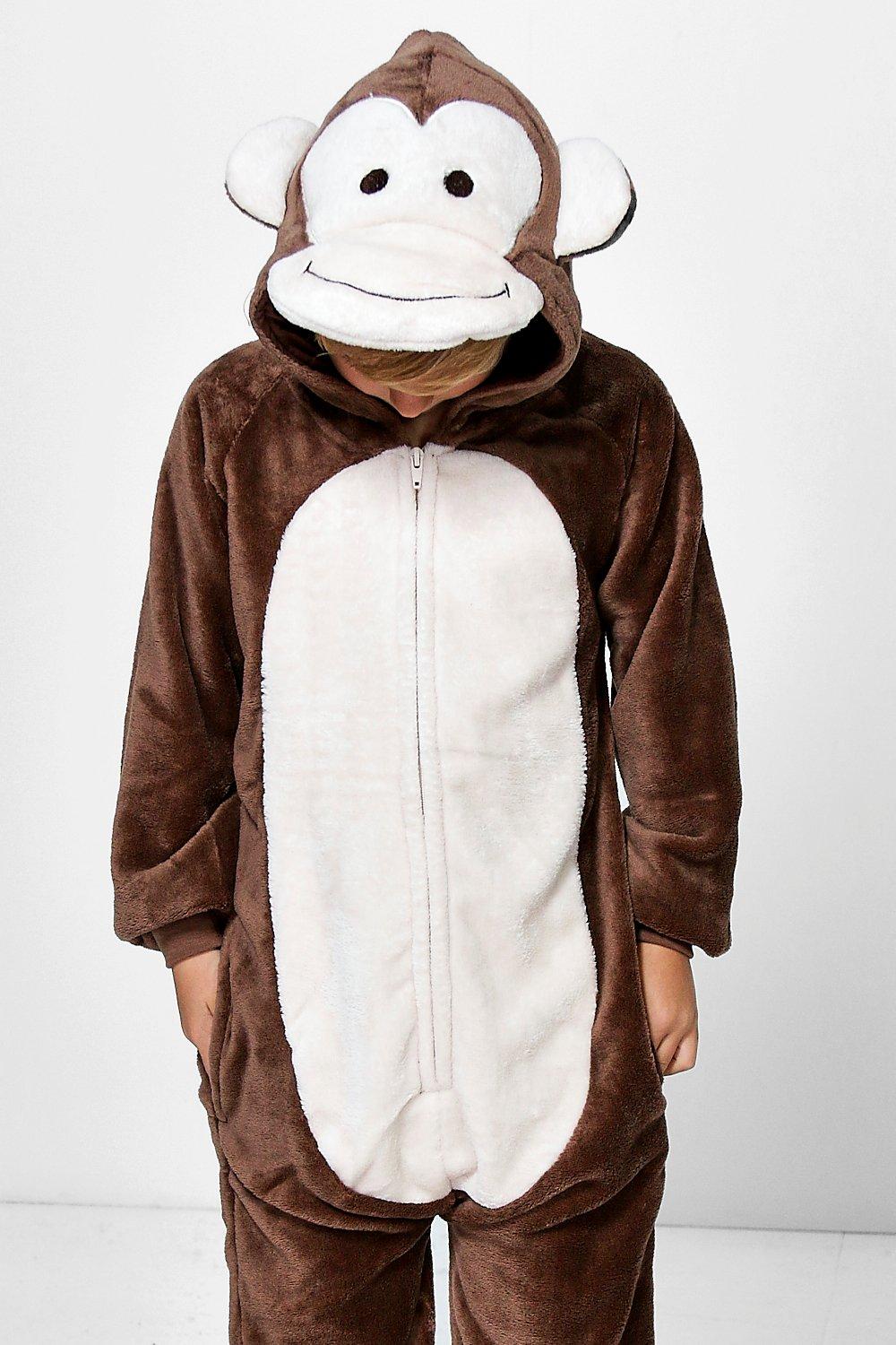 Boys Monkey Supersoft Onesie boohoo