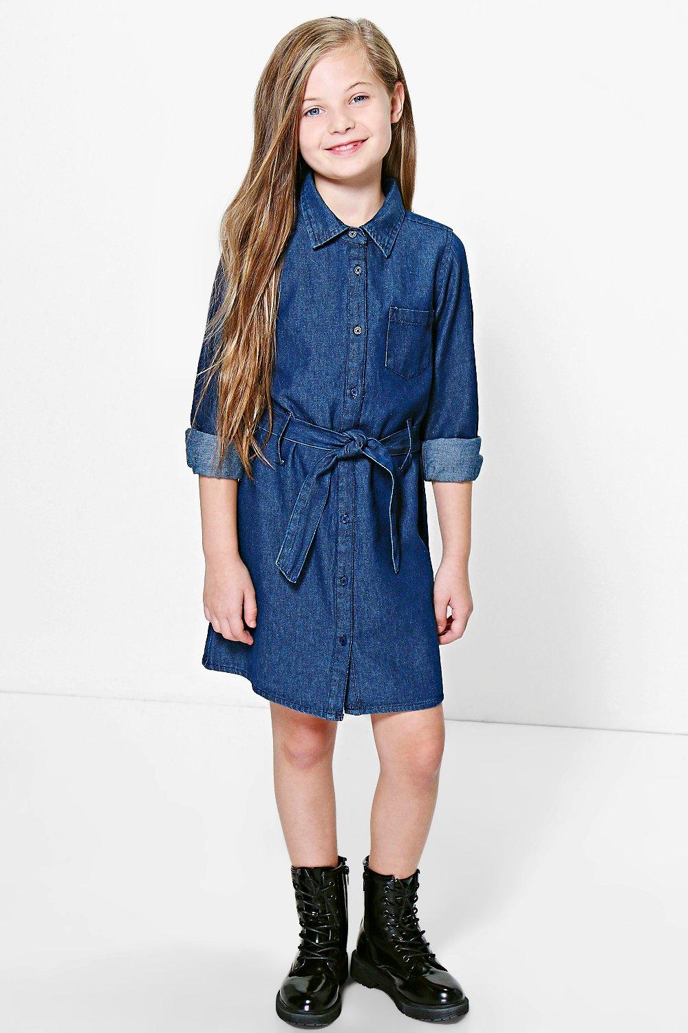 jeans shirt dress for girl