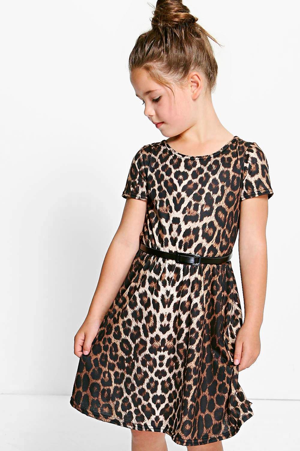 Girls leopard hot sale print outfit