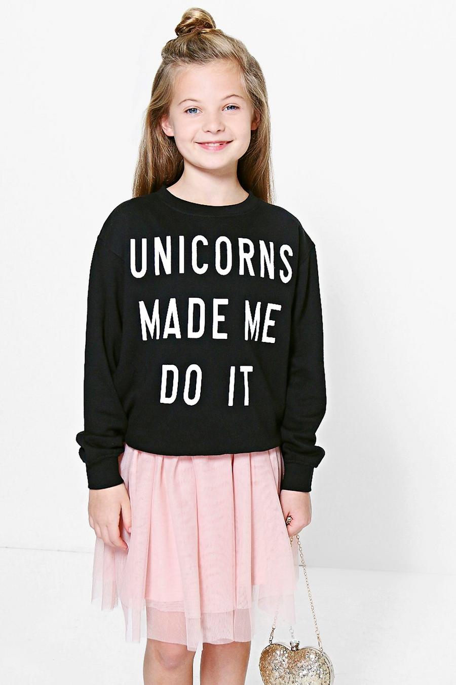 top estilo suéter con unicornio para chica image number 1