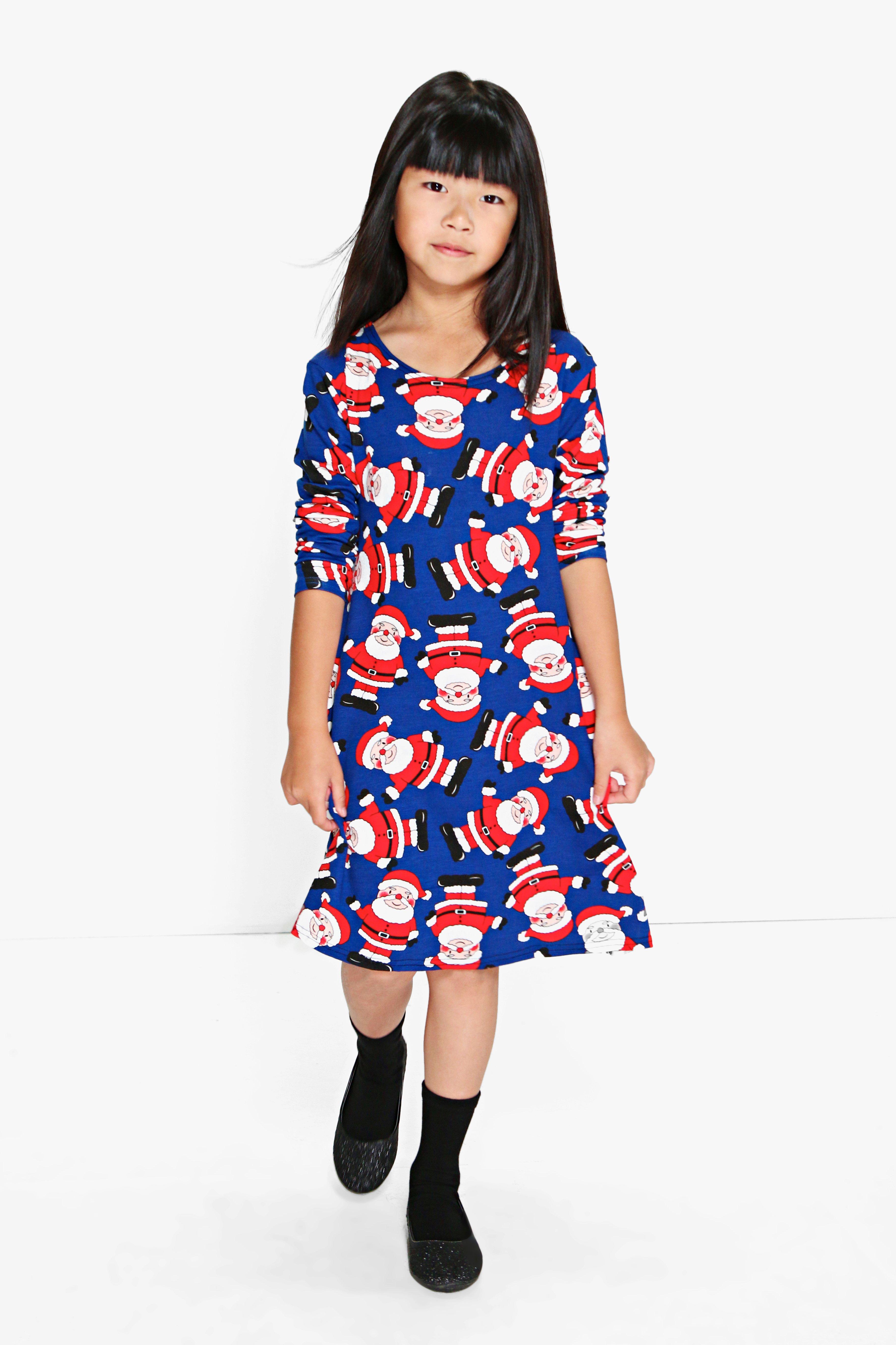 girls christmas swing dress