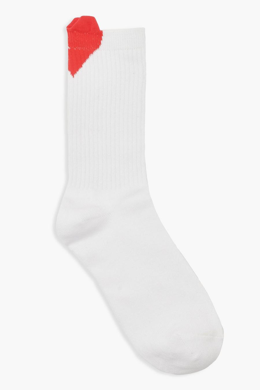 Heart Detail Sports Sock image number 1