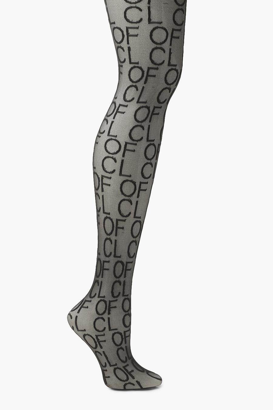 Black Ofcl Pattern Tights image number 1