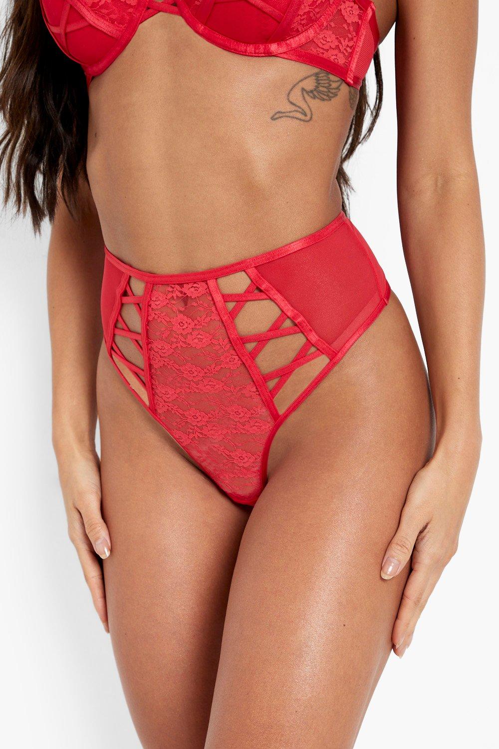 Cut-out High Waisted Thong