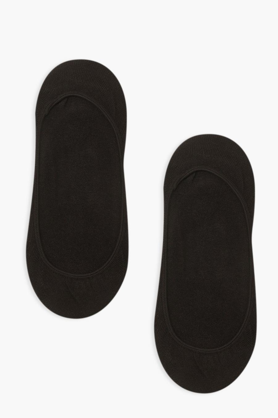 Pack invisible de 2 calcetines, Negro image number 1