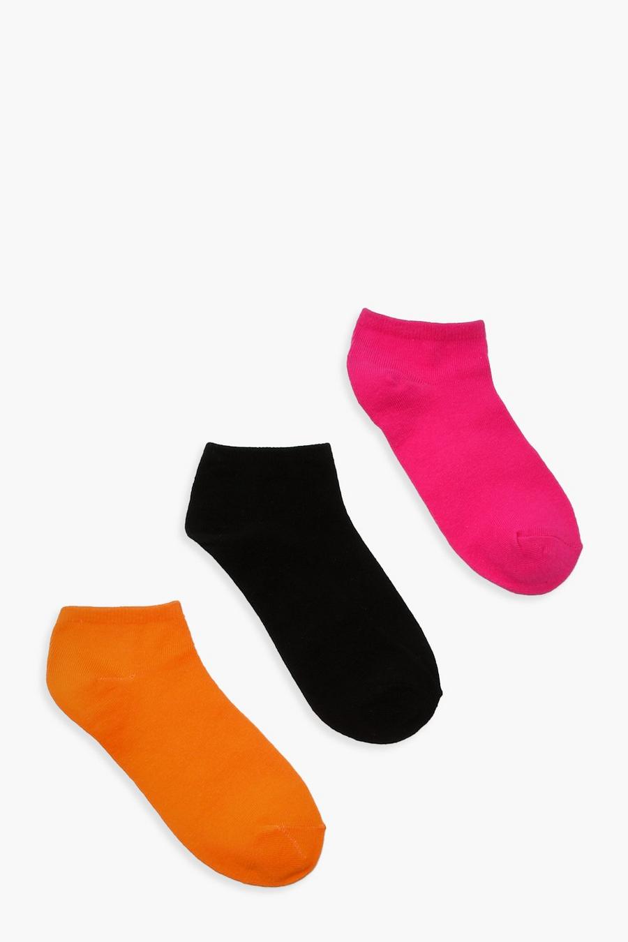 Pack de 3 pares de calcetines de deporte brillantes, Multicolor image number 1