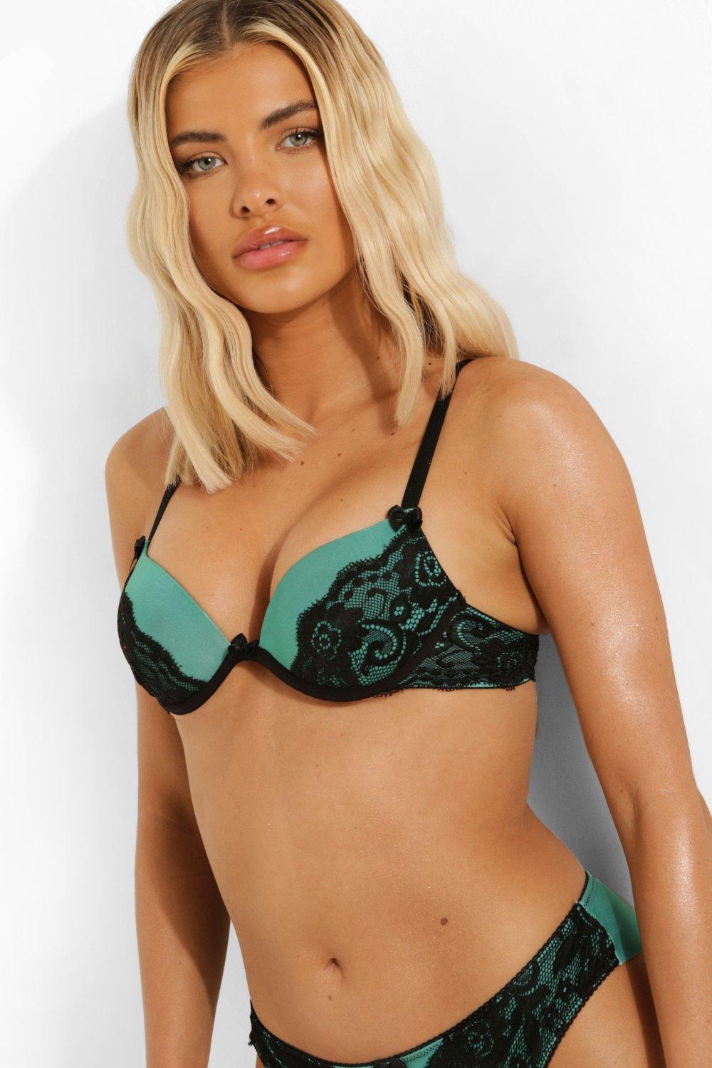 Fuller Bust Contrast Lace Underwire Bra