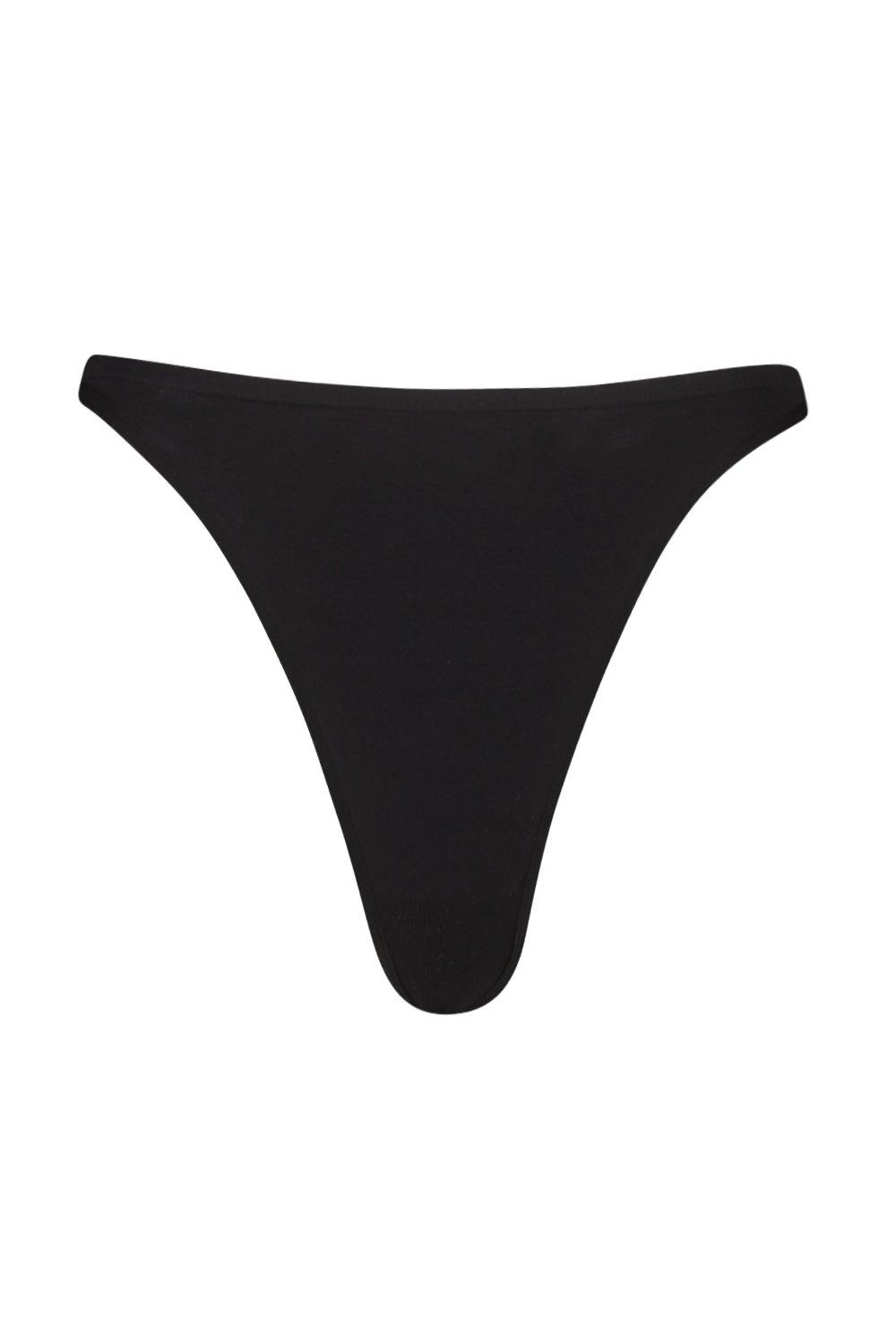 boohoo Second Skin Brushed Dip Front Thong - ShopStyle