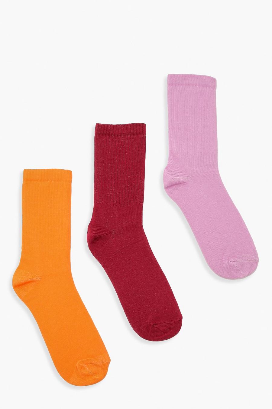 Berry Tone Multi Pack Sports Socks image number 1