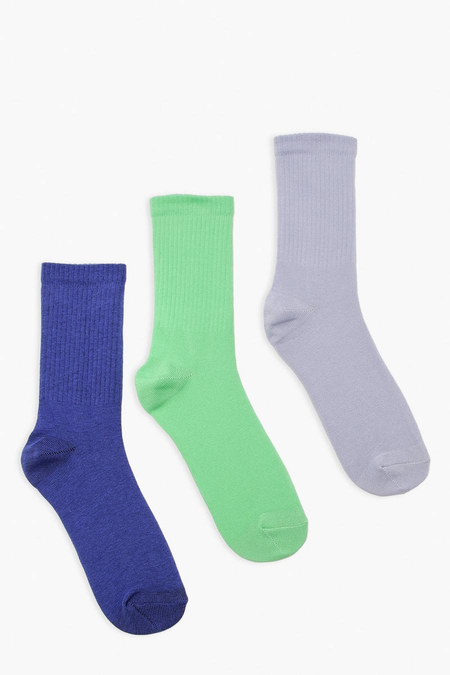 Lot de 3 paires de chaussettes montantes, Blue image number 1