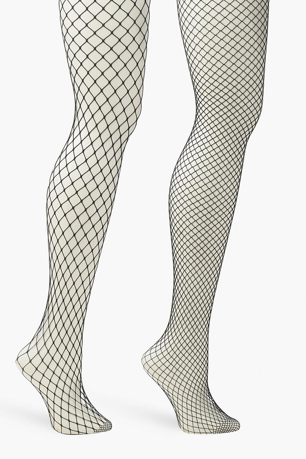Mixed Scale Fishnet Tights 2 Pack