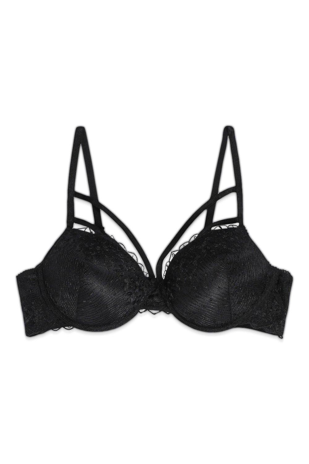 Geborduurde Kanten Valentijns Super Push Up Beha Met Bandjes | boohoo