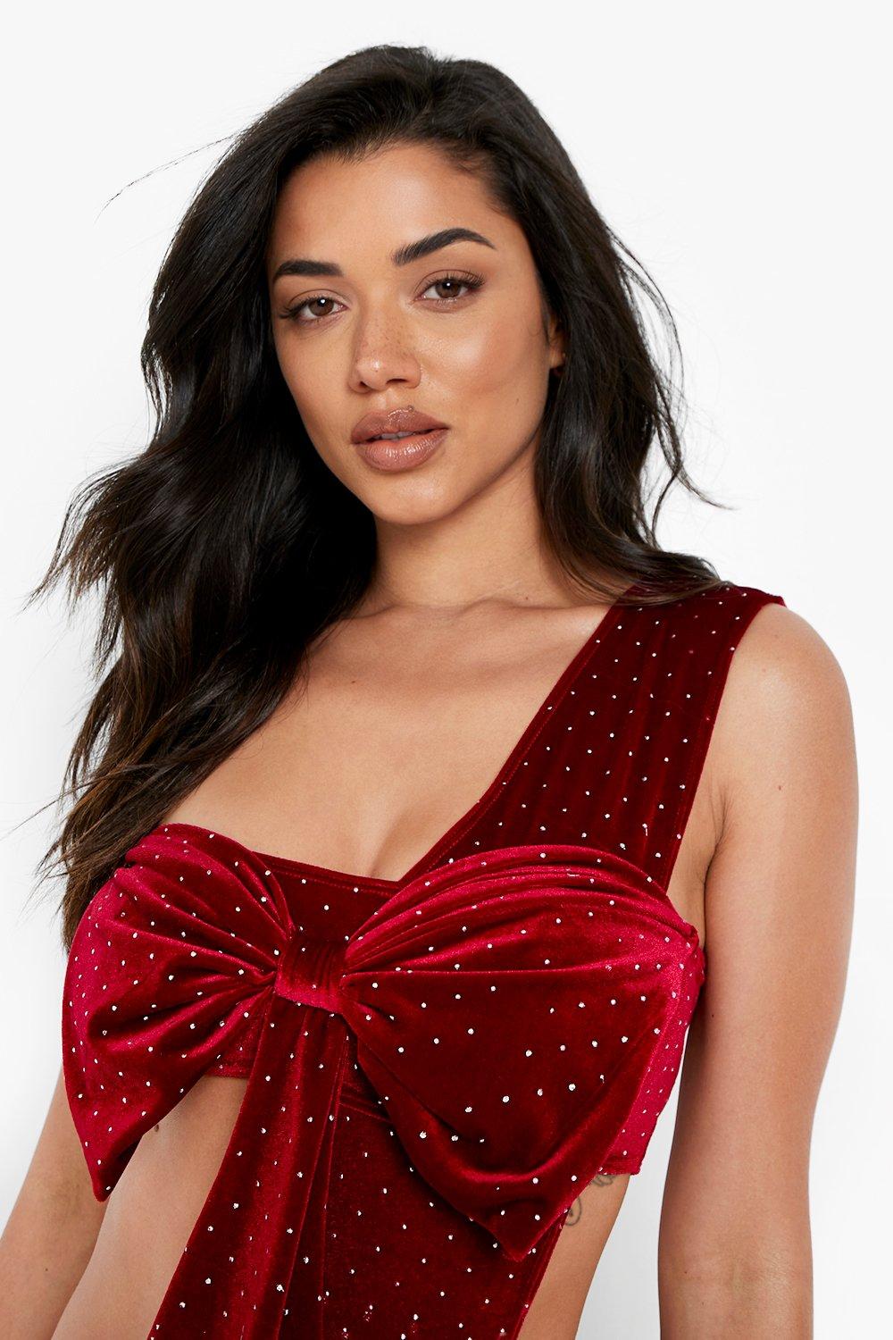 Velvet Studded Wrap Me Up Bow