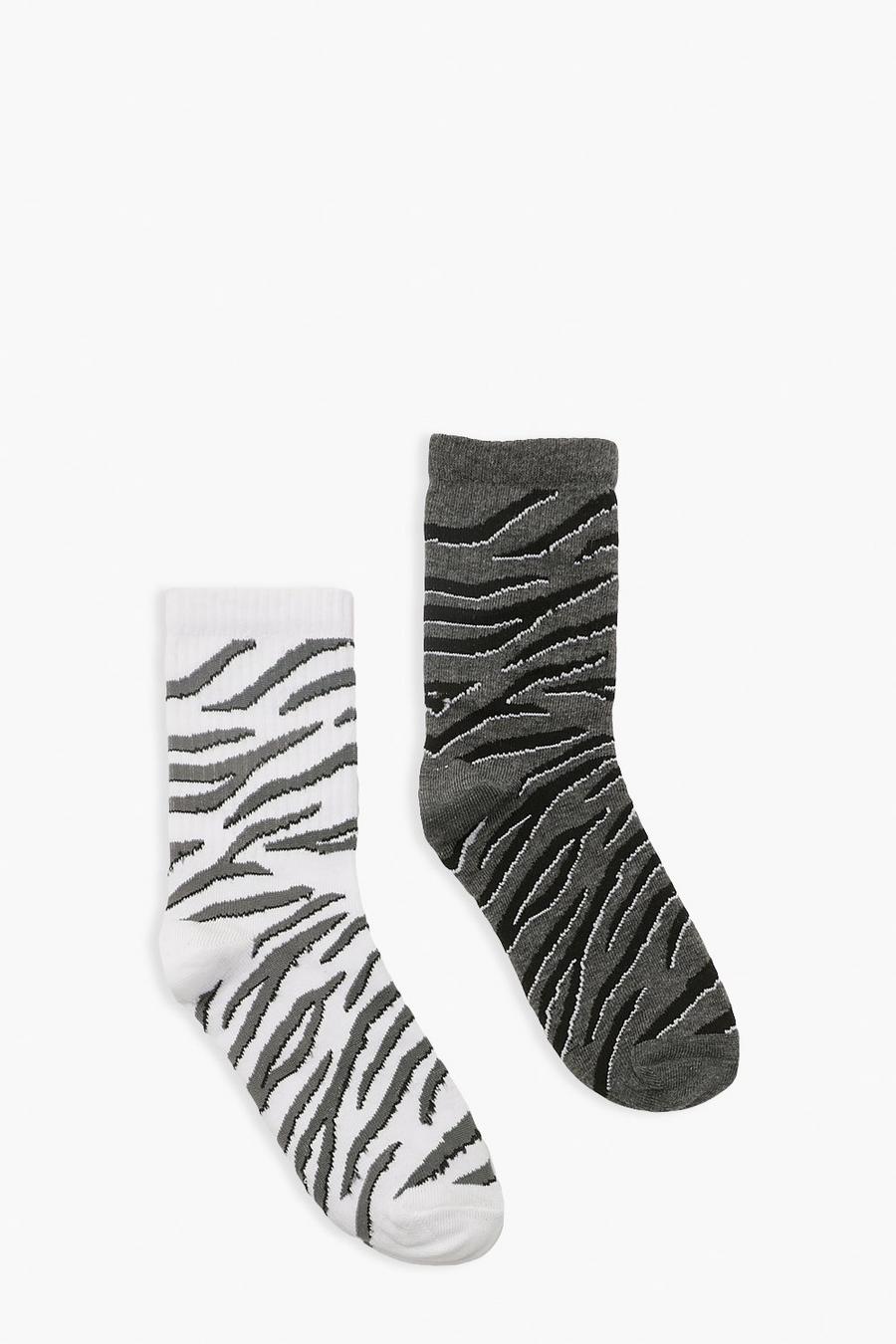 Multi Animal Print Socks 2 Pack image number 1