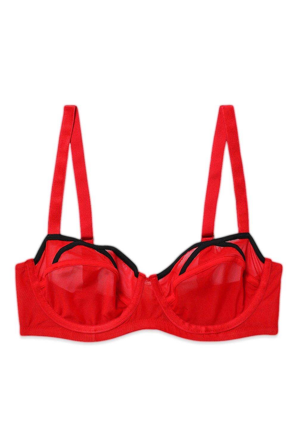 YGVBJHX bras for women， 2pack Contrast Lace Underwire Bra (Size