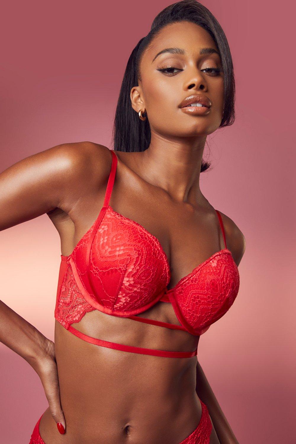 Satin & Lace Super Push Up Bra