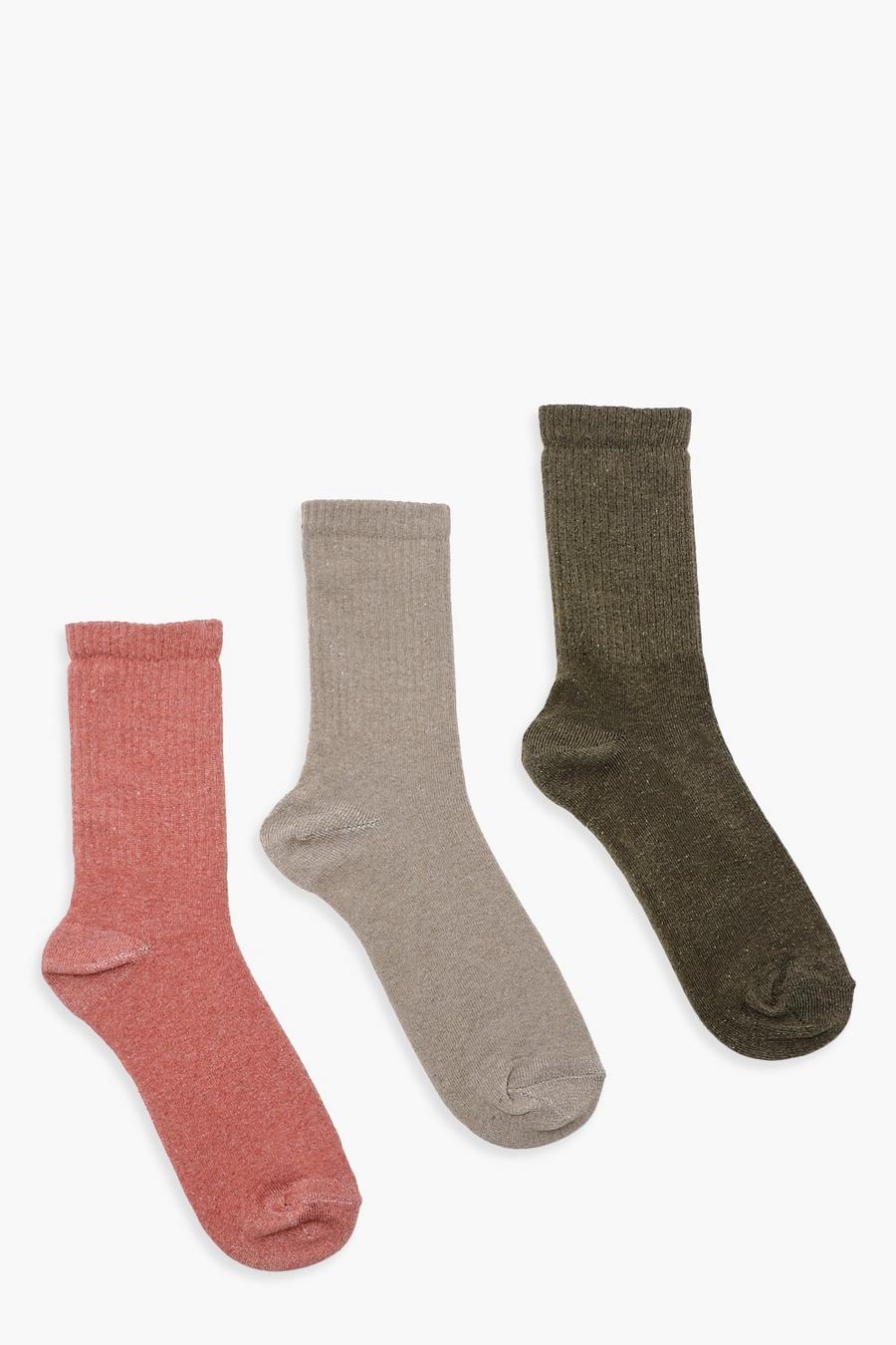 3er-Pack Socken, Multi mehrfarbig